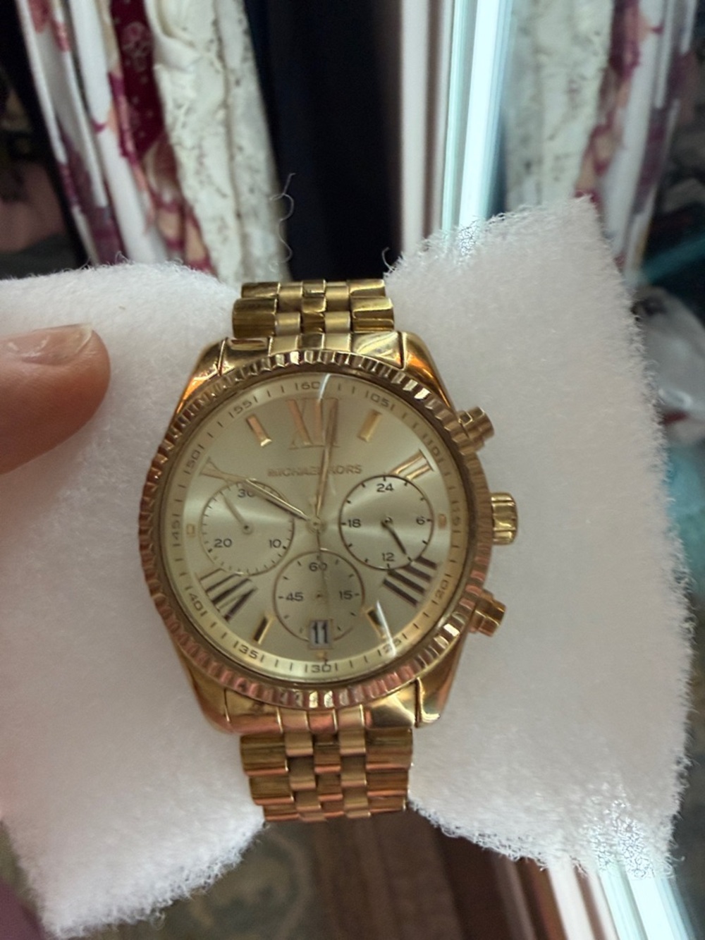 Michael Kors Gold and Champagne Chronograph Bracelet Watch